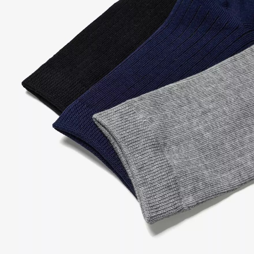 3er-Pack Crew-Socken, schwarz, mehrfarbig 3er-Pack Crew-Socken, schwarz, mehrfarbig