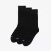 3er-Pack schwarze Freizeit-Crew-Socken 3er-Pack schwarze Freizeit-Crew-Socken