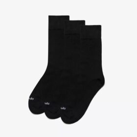 3er-Pack schwarze Freizeit-Crew-Socken