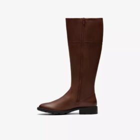 Adalynn Hope Kniehohe Stiefel für Damen aus britischem hellbraunem Leder