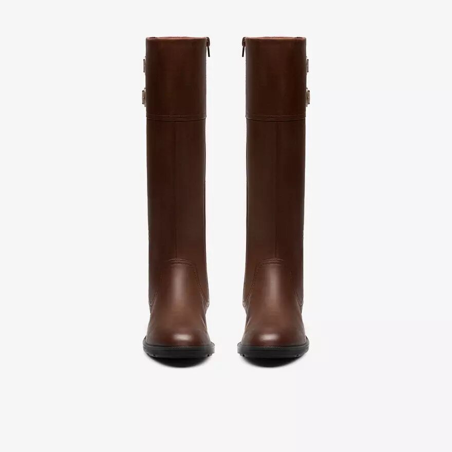 Adalynn Hope Kniehohe Stiefel für Damen aus britischem hellbraunem Leder Adalynn Hope Kniehohe Stiefel für Damen aus britischem hellbraunem Leder