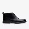 Aldwin Chukka Herrenstiefel aus schwarzem Leder – US Aldwin Chukka Herrenstiefel aus schwarzem Leder – US