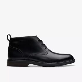 Aldwin Chukka Herrenstiefel aus schwarzem Leder – US