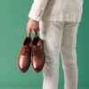 Aldwin Lace Herren-Oxford Schuhe aus hellbraunem Leder Aldwin Lace Herren-Oxford Schuhe aus hellbraunem Leder