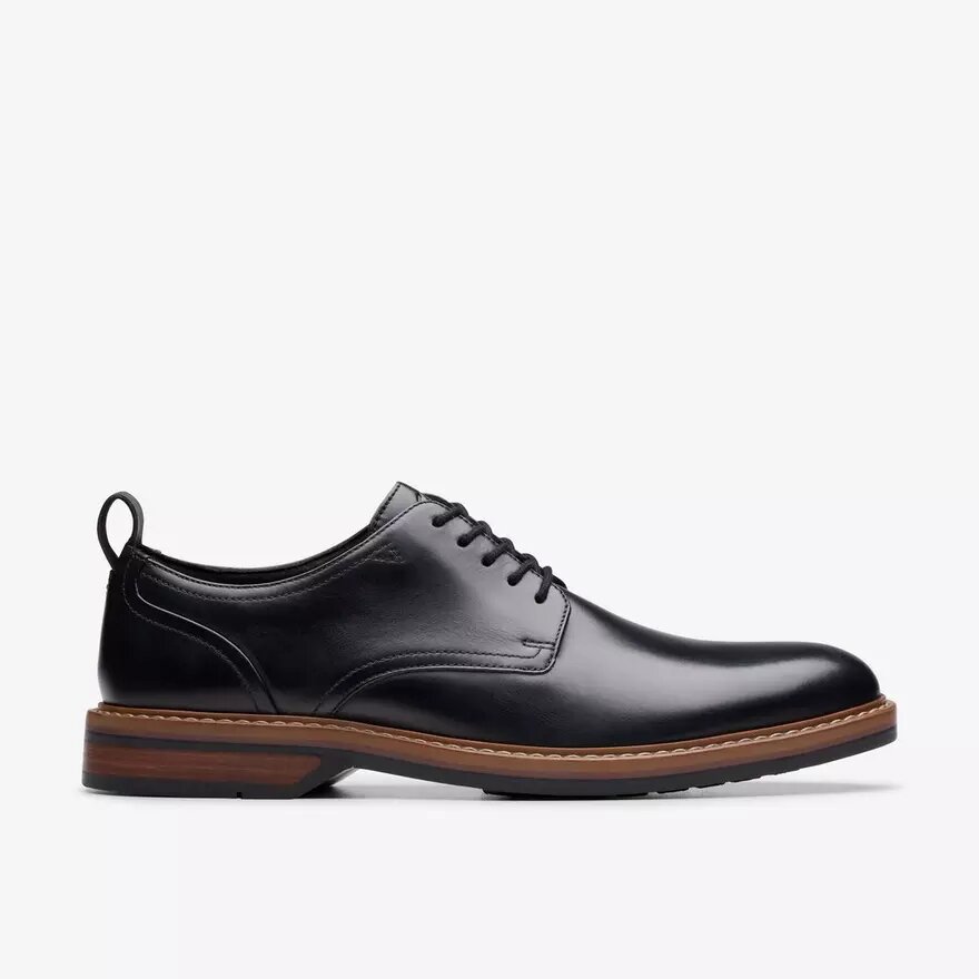 Aldwin Lace Herren-Oxford Schuhe aus schwarzem Leder Aldwin Lace Herren-Oxford Schuhe aus schwarzem Leder
