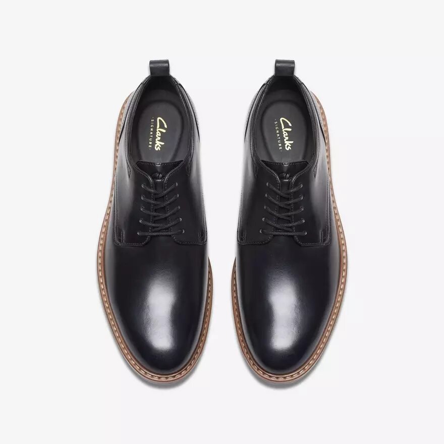 Aldwin Lace Herren-Oxford Schuhe aus schwarzem Leder Aldwin Lace Herren-Oxford Schuhe aus schwarzem Leder