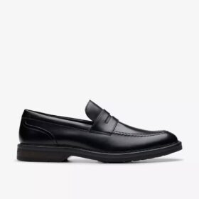Aldwin Step Herren-Loafer aus schwarzem Leder