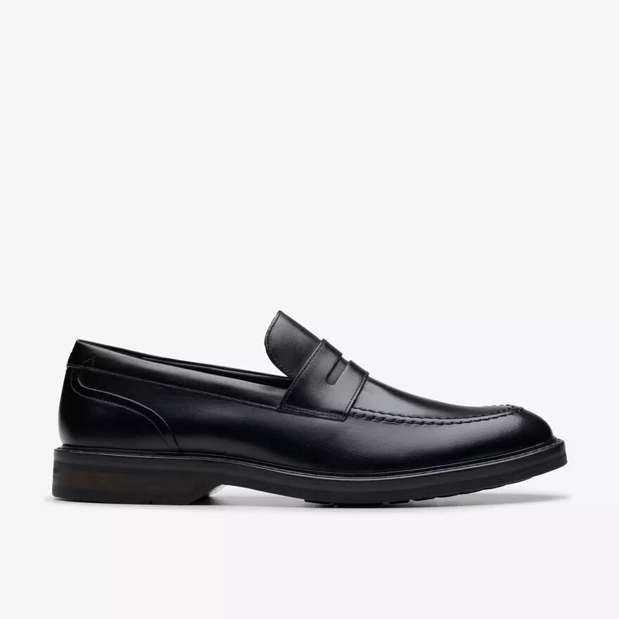Aldwin Step Herren-Loafer aus schwarzem Leder Aldwin Step Herren-Loafer aus schwarzem Leder