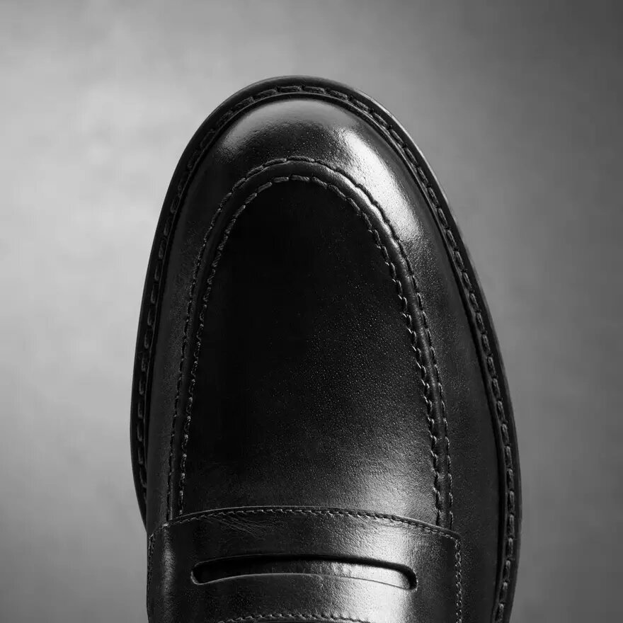 Aldwin Step Herren-Loafer aus schwarzem Leder Aldwin Step Herren-Loafer aus schwarzem Leder