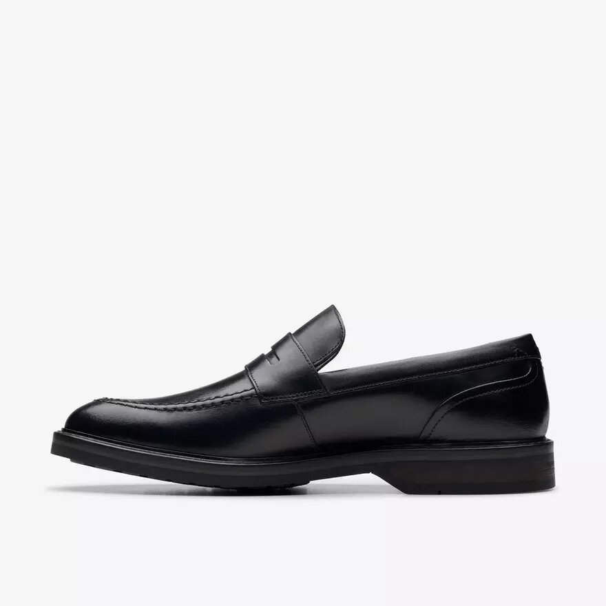 Aldwin Step Herren-Loafer aus schwarzem Leder Aldwin Step Herren-Loafer aus schwarzem Leder