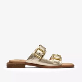 Ariany Bay – flache Sandalen für Damen in Soft Gold