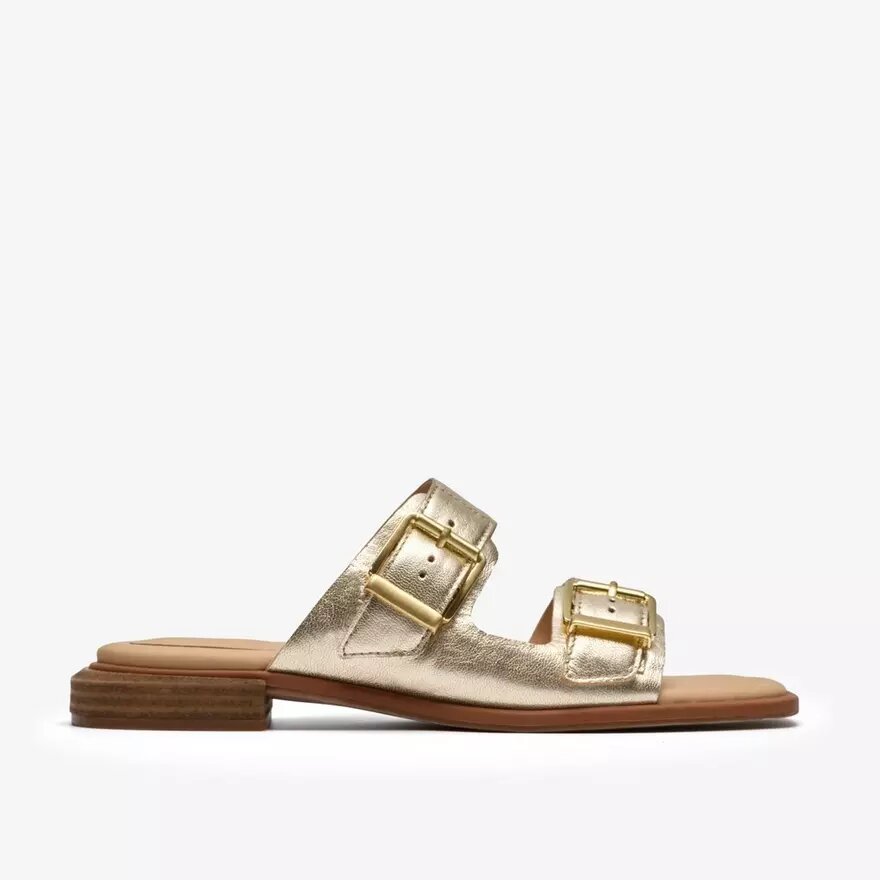 Ariany Bay – flache Sandalen für Damen in Soft Gold Ariany Bay – flache Sandalen für Damen in Soft Gold