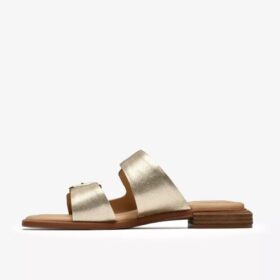Ariany Bay – flache Sandalen für Damen in Soft Gold