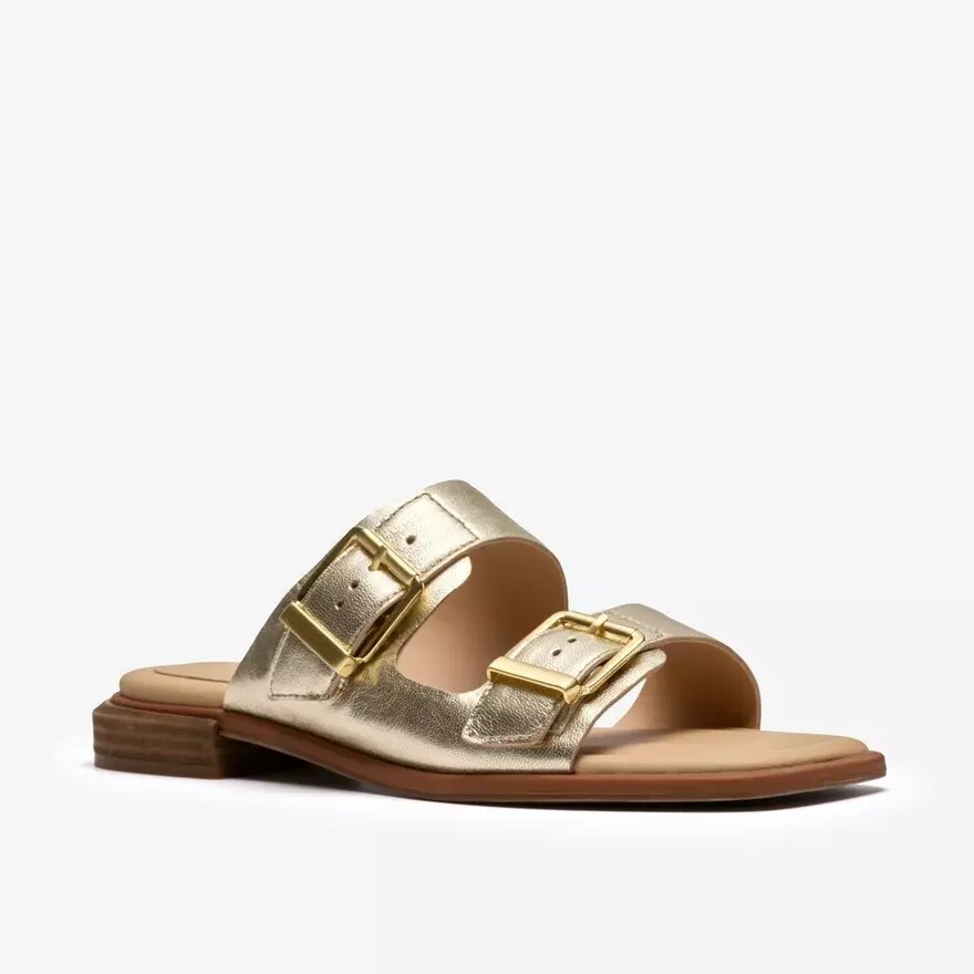 Ariany Bay – flache Sandalen für Damen in Soft Gold Ariany Bay – flache Sandalen für Damen in Soft Gold