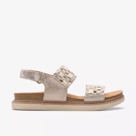 Arwell Glide Metallic Kombi-Flache Sandalen für Damen