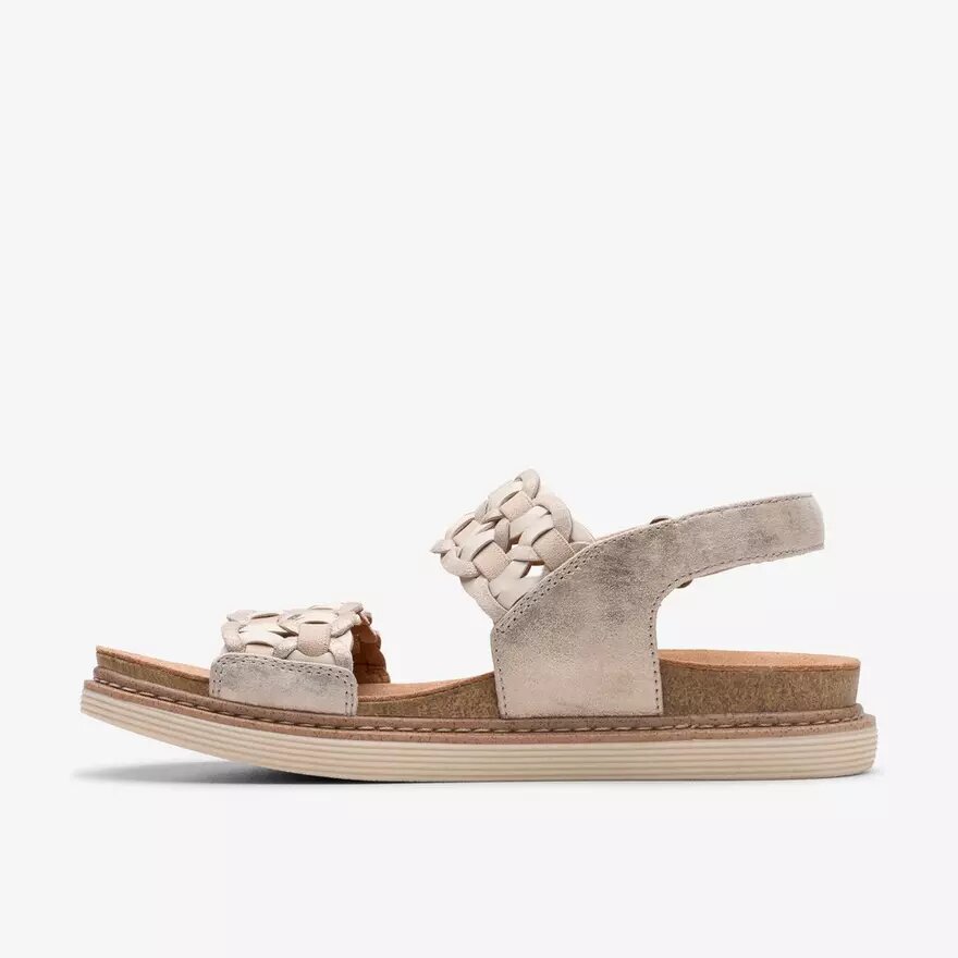Arwell Glide Metallic Kombi-Flache Sandalen für Damen Arwell Glide Metallic Kombi-Flache Sandalen für Damen