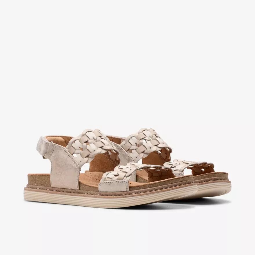 Arwell Glide Metallic Kombi-Flache Sandalen für Damen Arwell Glide Metallic Kombi-Flache Sandalen für Damen