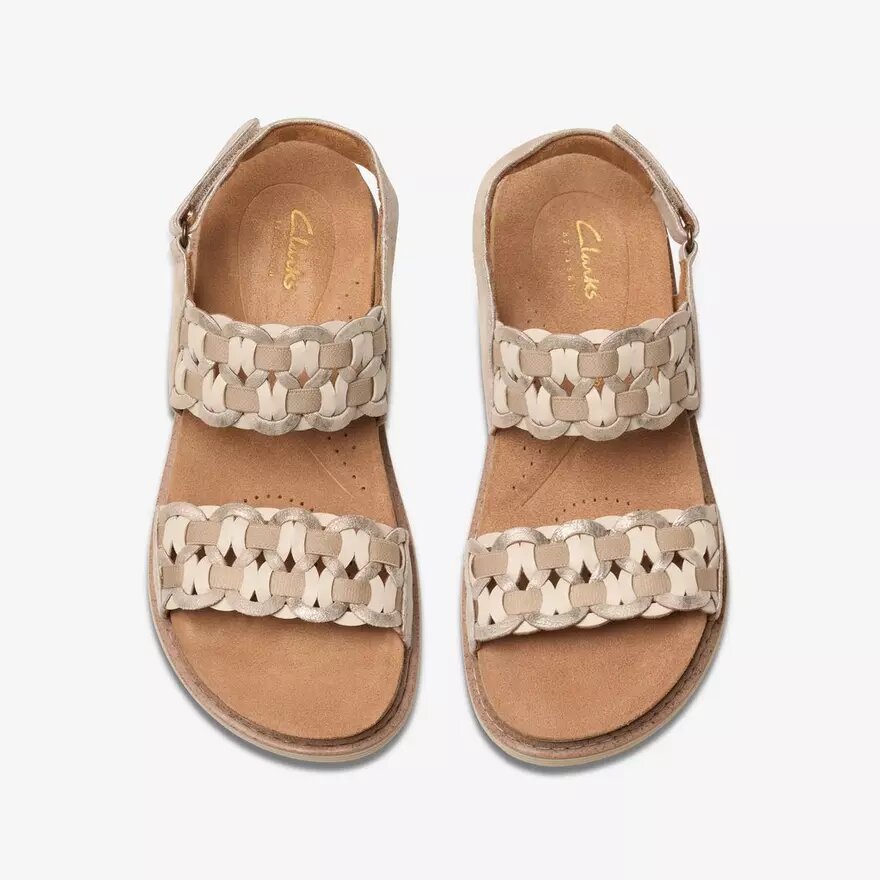 Arwell Glide Metallic Kombi-Flache Sandalen für Damen Arwell Glide Metallic Kombi-Flache Sandalen für Damen