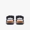 Arwell Glide – Schwarze Kombi-Flache Sandalen für Damen Arwell Glide – Schwarze Kombi-Flache Sandalen für Damen