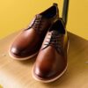 Brantin Plain Herren-Oxford Schuhe aus dunkelbraunem Leder Brantin Plain Herren-Oxford Schuhe aus dunkelbraunem Leder