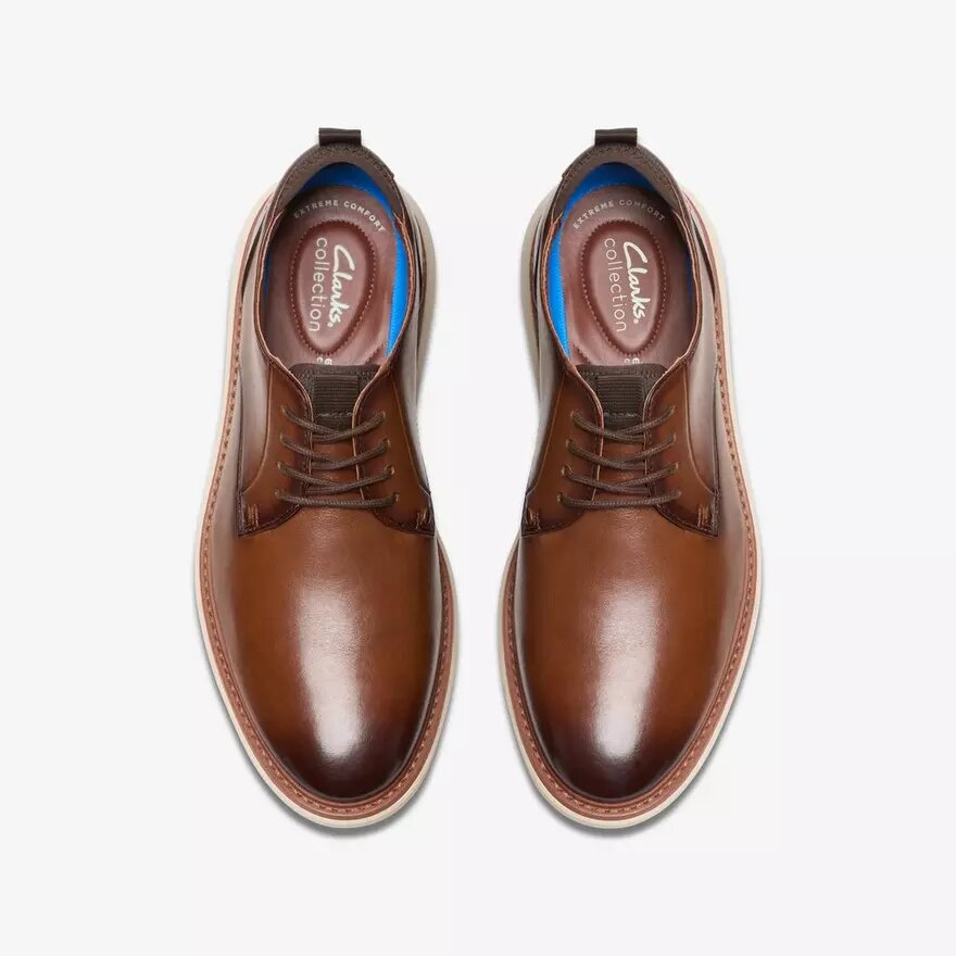 Brantin Plain Herren-Oxford Schuhe aus dunkelbraunem Leder Brantin Plain Herren-Oxford Schuhe aus dunkelbraunem Leder