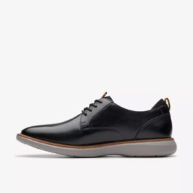 Brantin Plain Herren-Oxford Schuhe aus schwarzem Leder