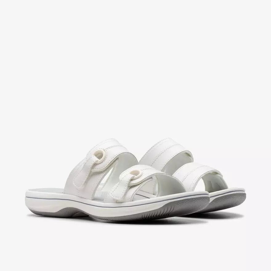 Breeze Maye White Cloudsteppers™ Slide-Sandalen für Damen Breeze Maye White Cloudsteppers™ Slide-Sandalen für Damen