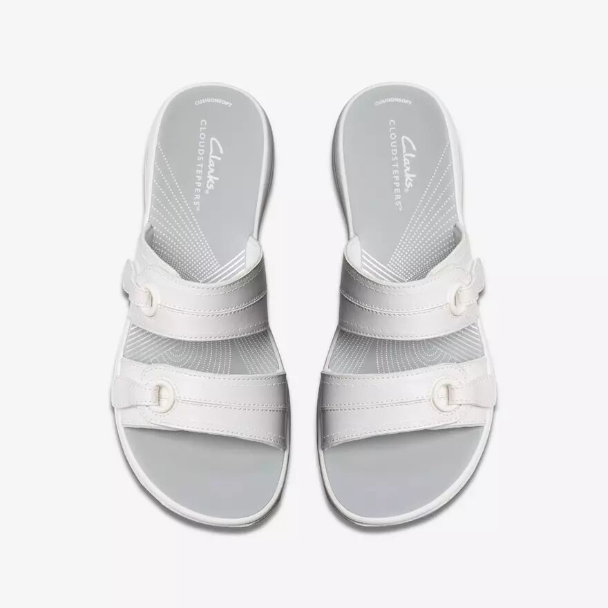 Breeze Maye White Cloudsteppers™ Slide-Sandalen für Damen Breeze Maye White Cloudsteppers™ Slide-Sandalen für Damen
