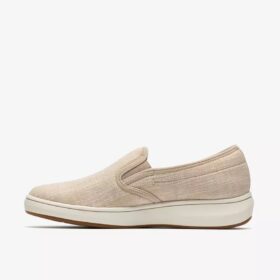 Breeze Sky Zoe Sand Canvas Slip-Ons für Damen