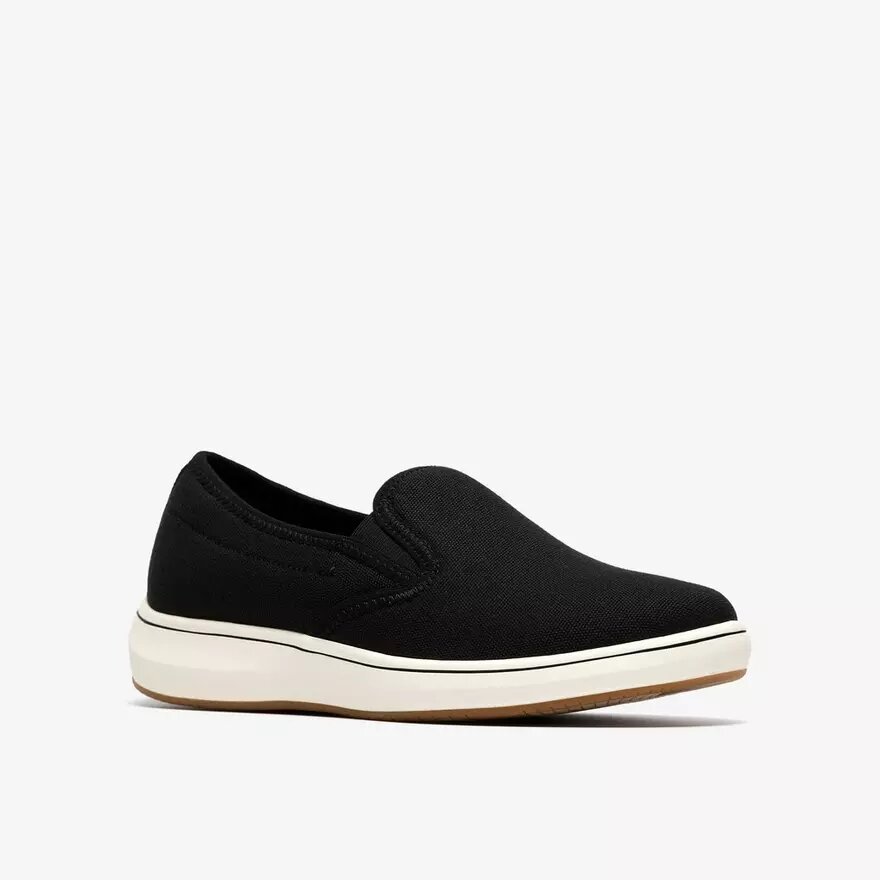 Breeze Sky Zoe Slip-Ons für Damen aus schwarzem Canvas Breeze Sky Zoe Slip-Ons für Damen aus schwarzem Canvas