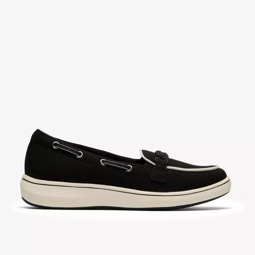 Breezesky Bay – Schwarze Canvas-Loafer für Damen Breezesky Bay – Schwarze Canvas-Loafer für Damen