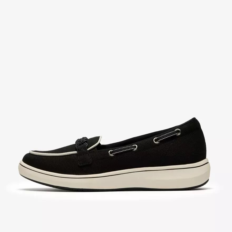 Breezesky Bay – Schwarze Canvas-Loafer für Damen Breezesky Bay – Schwarze Canvas-Loafer für Damen