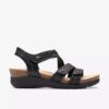 Calenne Clara Keilabsatz-Sandalen für Damen in Schwarz Calenne Clara Keilabsatz-Sandalen für Damen in Schwarz