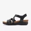 Calenne Clara Keilabsatz-Sandalen für Damen in Schwarz Calenne Clara Keilabsatz-Sandalen für Damen in Schwarz