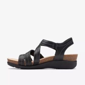 Calenne Clara Keilabsatz-Sandalen für Damen in Schwarz