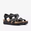 Calenne Clara Keilabsatz-Sandalen für Damen in Schwarz Calenne Clara Keilabsatz-Sandalen für Damen in Schwarz