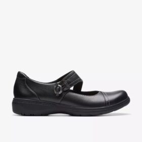 Carleigh Jane Spangenschuhe aus schwarzem Leder für Damen