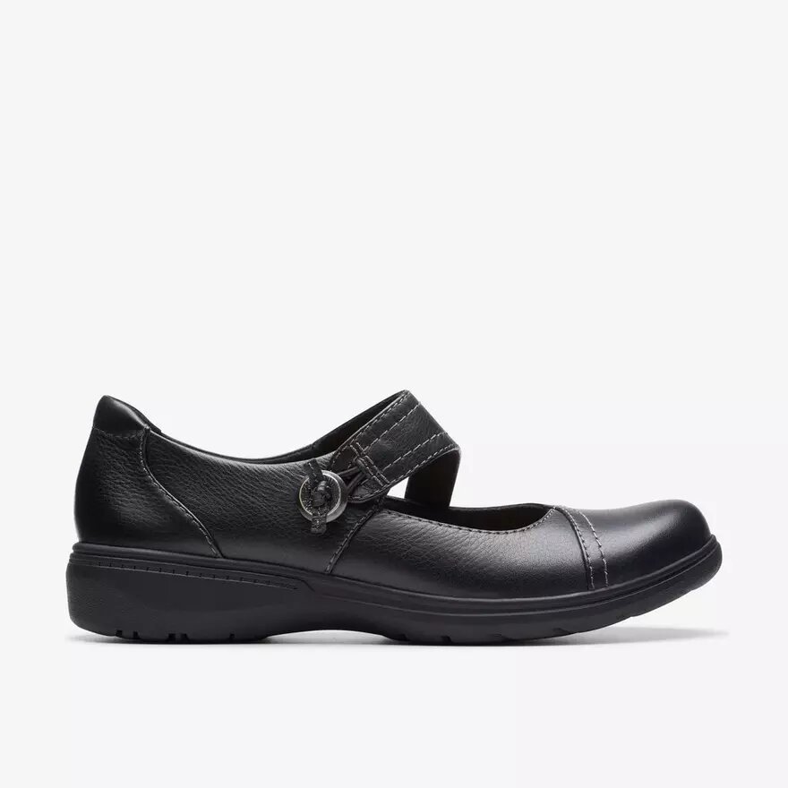 Carleigh Jane Spangenschuhe aus schwarzem Leder für Damen Carleigh Jane Spangenschuhe aus schwarzem Leder für Damen