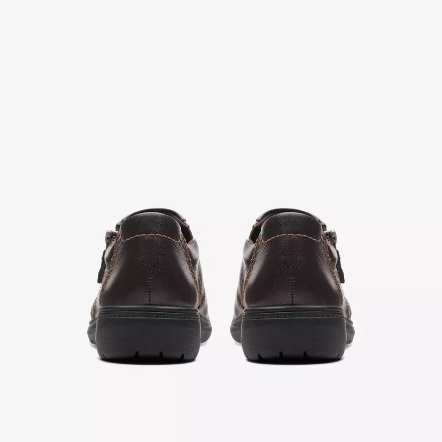 Carleigh Ray Damen-Slip-Ons aus dunkelbraunem Leder Carleigh Ray Damen-Slip-Ons aus dunkelbraunem Leder