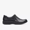 Carleigh Ray – Schwarze Leder-Slip-Ons für Damen