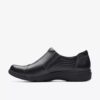 Carleigh Ray – Schwarze Leder-Slip-Ons für Damen
