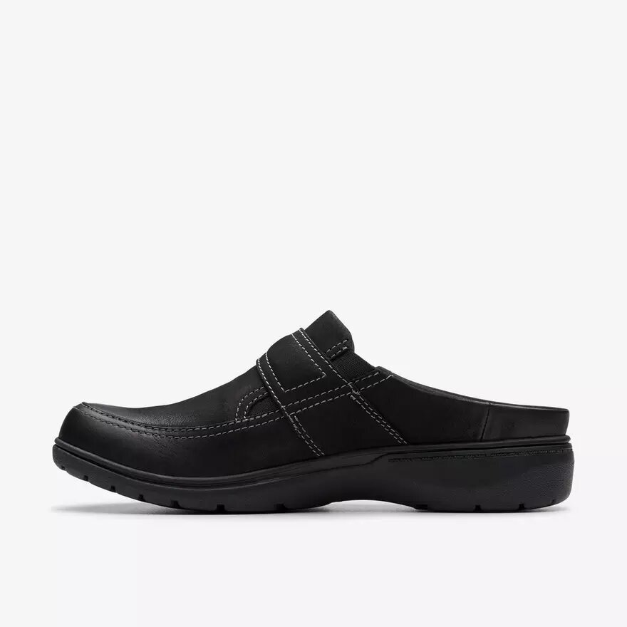 Carleigh Viola Clogs & Pantoletten für Damen aus schwarzem Nubuk Carleigh Viola Clogs & Pantoletten für Damen aus schwarzem Nubuk
