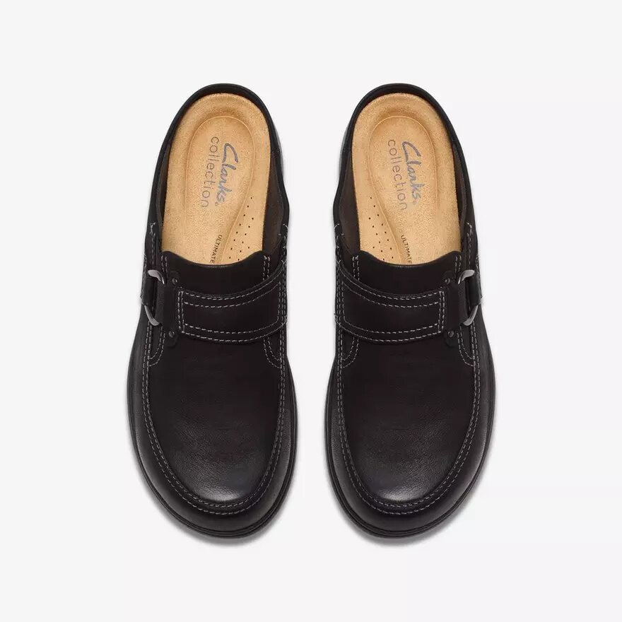Carleigh Viola Clogs & Pantoletten für Damen aus schwarzem Nubuk Carleigh Viola Clogs & Pantoletten für Damen aus schwarzem Nubuk
