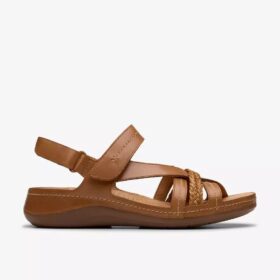 Cecily Strap – Beigefarbene Riemchensandalen für Damen