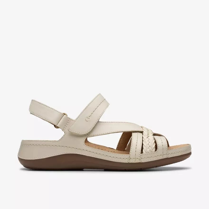 Cecily Strap – cremefarbene Riemchensandalen aus Leder für Damen Cecily Strap – cremefarbene Riemchensandalen aus Leder für Damen