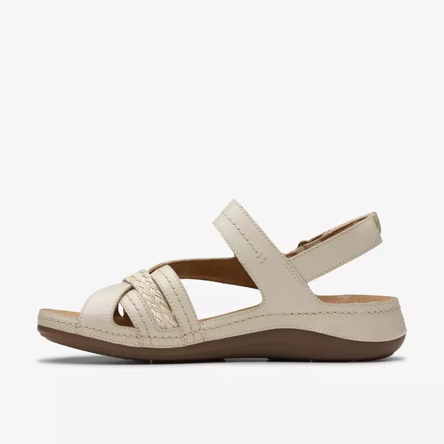 Cecily Strap – cremefarbene Riemchensandalen aus Leder für Damen Cecily Strap – cremefarbene Riemchensandalen aus Leder für Damen
