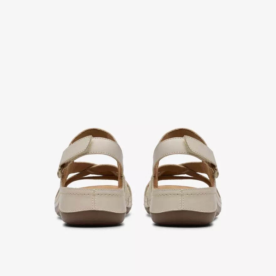 Cecily Strap – cremefarbene Riemchensandalen aus Leder für Damen Cecily Strap – cremefarbene Riemchensandalen aus Leder für Damen