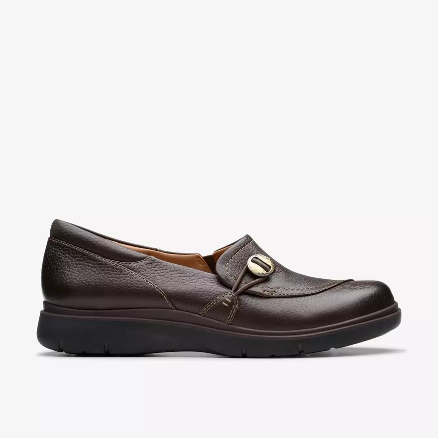 Certina Ease Damen-Slip-Ons aus dunkelbraunem Leder Certina Ease Damen-Slip-Ons aus dunkelbraunem Leder