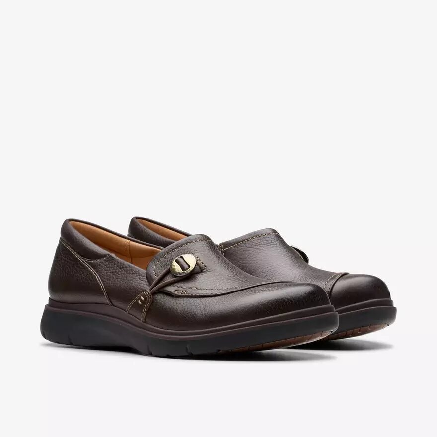 Certina Ease Damen-Slip-Ons aus dunkelbraunem Leder Certina Ease Damen-Slip-Ons aus dunkelbraunem Leder