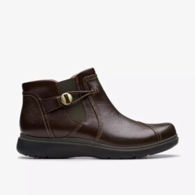 Certina Joy Damen-Stiefeletten aus dunkelbraunem Leder